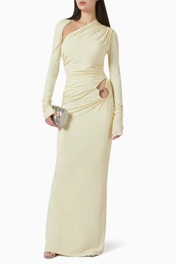 Jade Cut-out Dress in Jersey