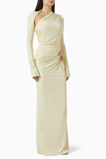 Jade Cut-out Dress in Jersey
