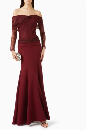 Off-shoulder Corset Dress