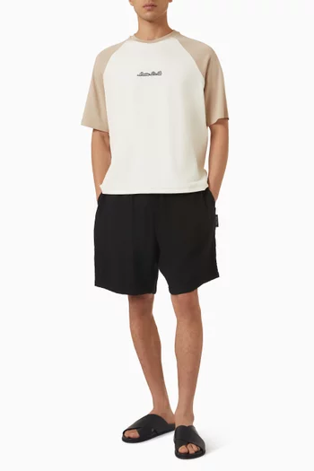 Ari Textured Shorts in Rayon Blend