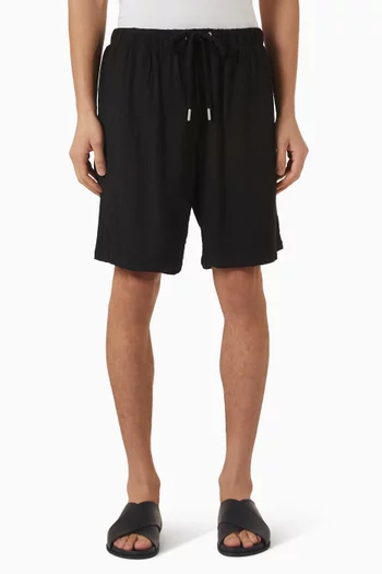 Ari Textured Shorts in Rayon Blend