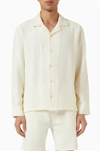 Bailey Textured Overshirt in Rayon Blend