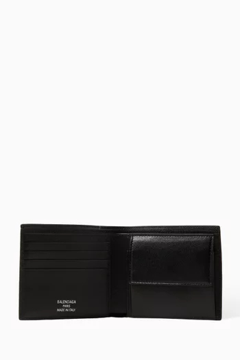 Shopper Square Folded Coin Wallet in Arena Lambskin