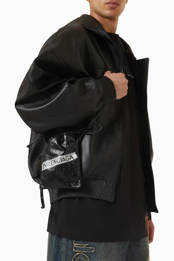 Shopper Phone Holder in Arena Lambskin