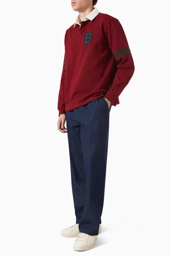 Applique Rugby Polo Shirt