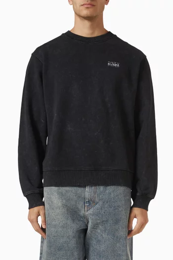 Textured Metallic Shield Sweater in Fleece