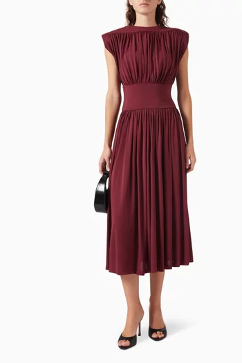 Fran Gathered Midi Dress