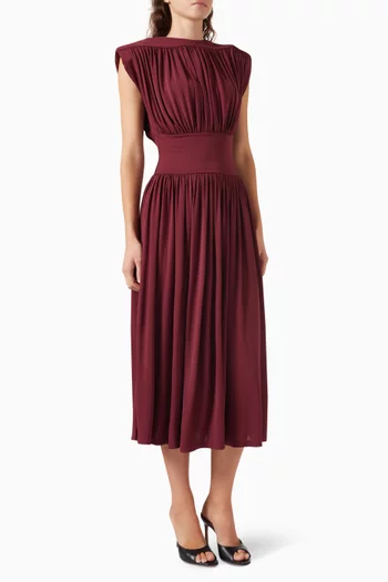 Fran Gathered Midi Dress