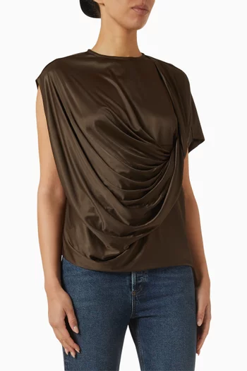 Milena Twist T-shirt in Acetate