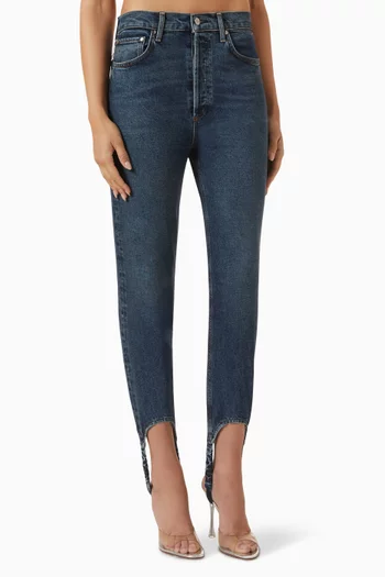 90's Pinch Stirrup Comfort Stretch Jeans in Denim
