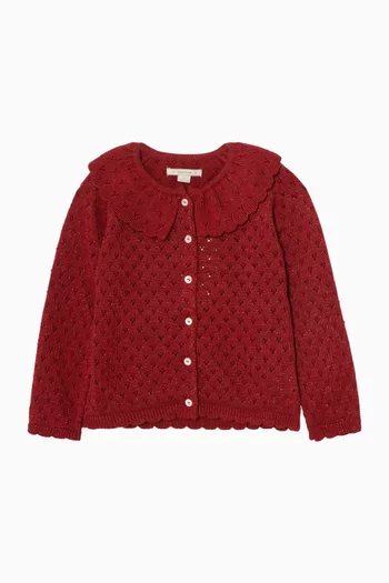 Holiday Cardigan in Cotton-blend