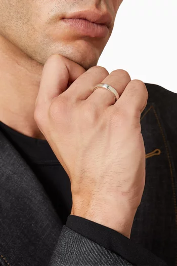 Streamline Band Ring in Sterling Silver, 4mm
