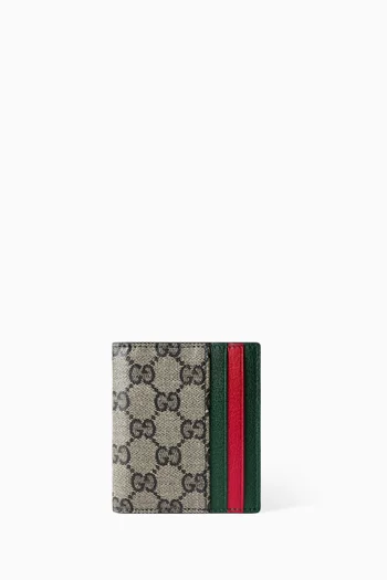 Small Bifold Wallet in GG Canvas