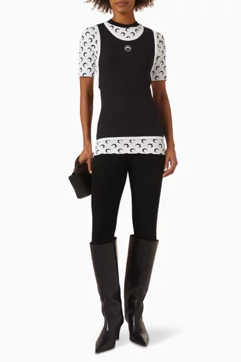 Layered T-shirt in Jersey