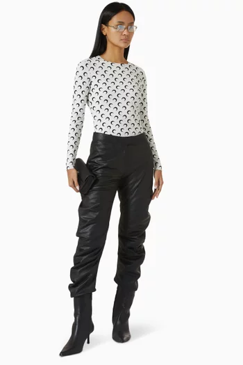 Moon-print Top in Jersey