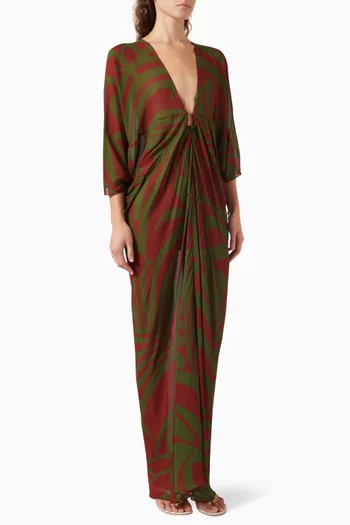 Sensory Tapestry Tiger-print Tunic Dress