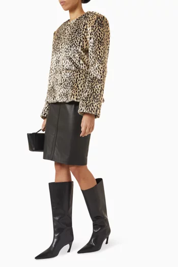 Pencil Skirt in Leather