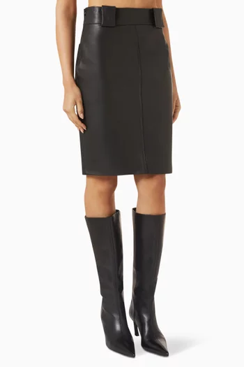 Pencil Skirt in Leather