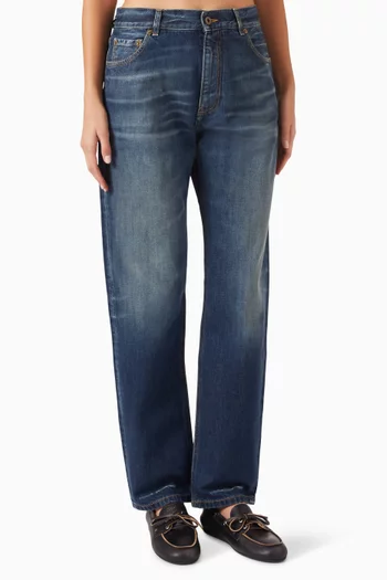 Straight-leg Jeans in Denim