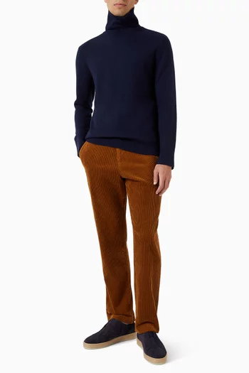 Luke Straight-leg Pants in Corduroy