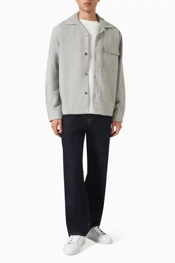 Overshirt in Wool-blend