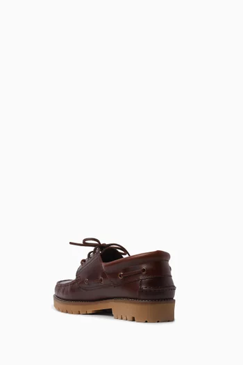 Monzon Boat Shoes in Leather