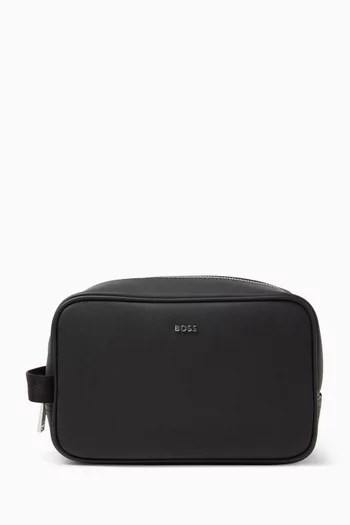 Logo-trim Washbag
