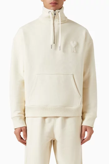 Boxy-fit Half-zip Sweatshirt