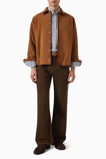 Large-fit Jeans in Cotton Twill