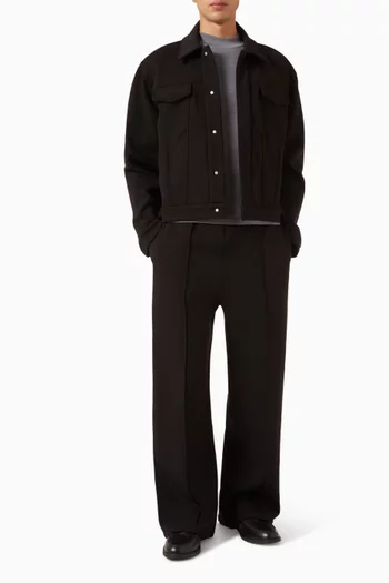 Jerome Wide-leg Pants in Neoprene