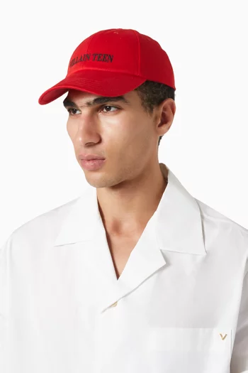 Valentino MyVilla Embroidered Baseball Cap in Cotton-blend