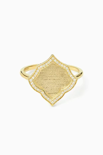 Athar Diamond Ring in 18kt Yellow Gold