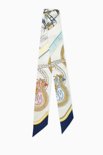 Unused Grand Apparat Twilly Scarf in Silk