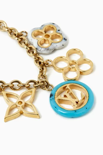 Fleur De Monogram Bag Charm Chain