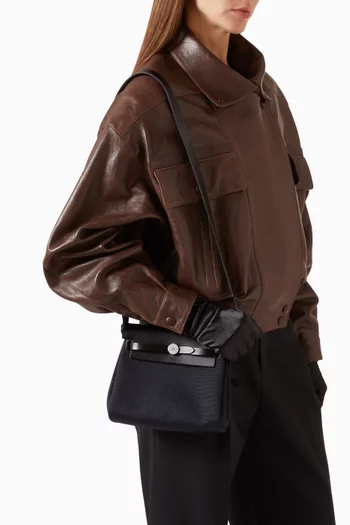 Unused Mini Herbag in Canvas & Leather