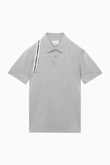 Harness Logo Polo T-shirt in Cotton