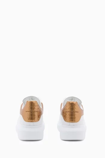 Oversized Sneakers in Calf Leather