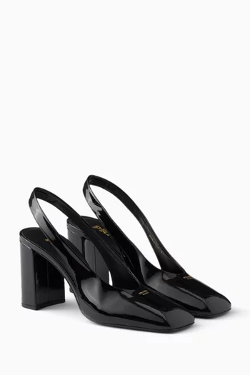 Slingback Pumps in Patent Leather