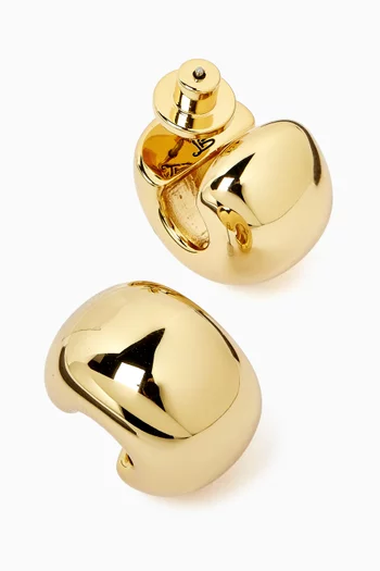 Small Gemma Earrings in 14kt Gold-dipped Brass