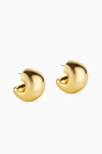 Small Gemma Earrings in 14kt Gold-dipped Brass