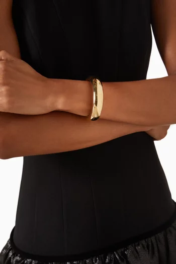 Gemma Bangle in 14kt Gold-plated Steel