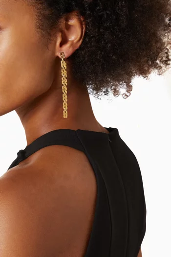 Rome Drop Earrings in Metal