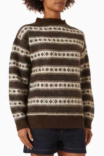 Myles Jacquard Sweater in Merino Wool