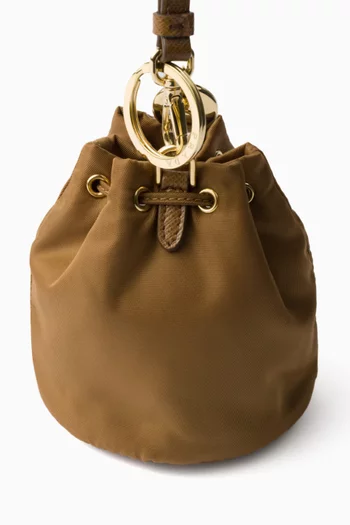 Mini Icon Keychain Charm in Re-Nylon