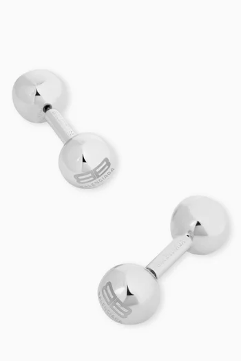 Atom Bar Earrings in Stainless Steel