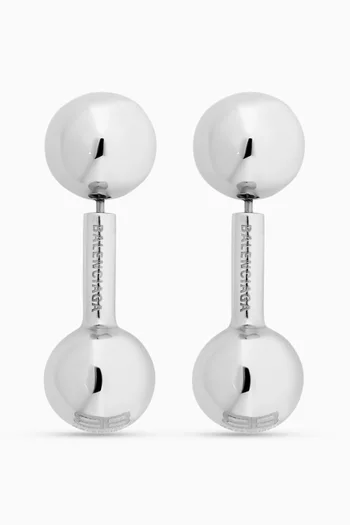 Atom Bar Earrings in Stainless Steel