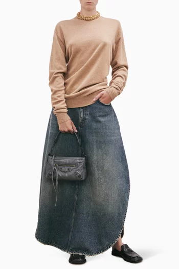 Mini Le City Moto Bag in Arena Lambskin