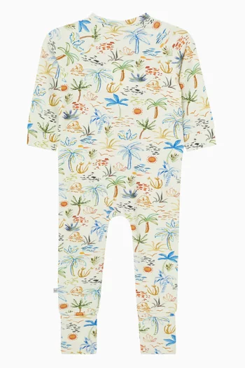 Havana Organic Romper in Stretch Cotton
