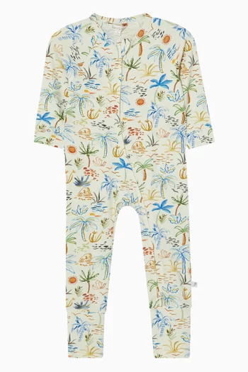 Havana Organic Romper in Stretch Cotton