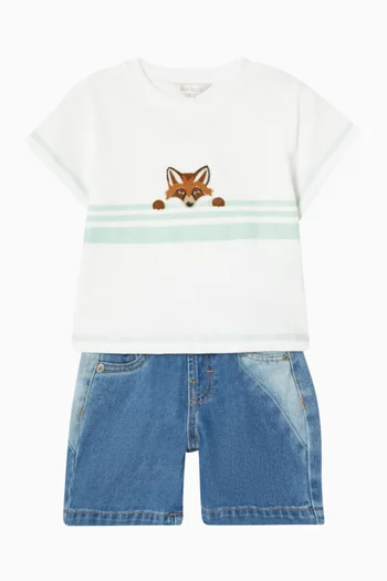 Fox Shorts in Denim